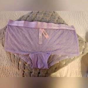Sheer Polka Dot Lavender💜Shortie by VS Size M